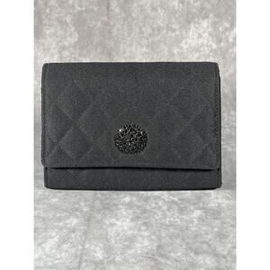 ST JOHN Chain Strap Evening Bag Black